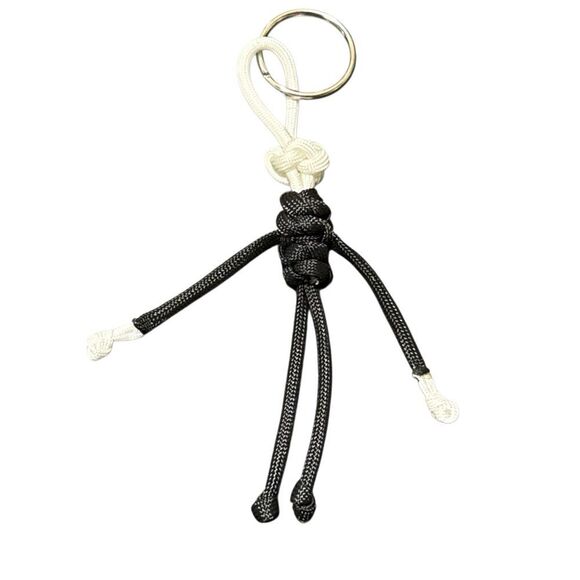 Handmade Jack Skellington Paracord Keychain - Picture 1 of 6